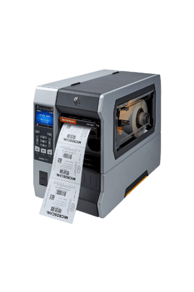 Zebra industrial barcode printer for warehouse and manufacturing use