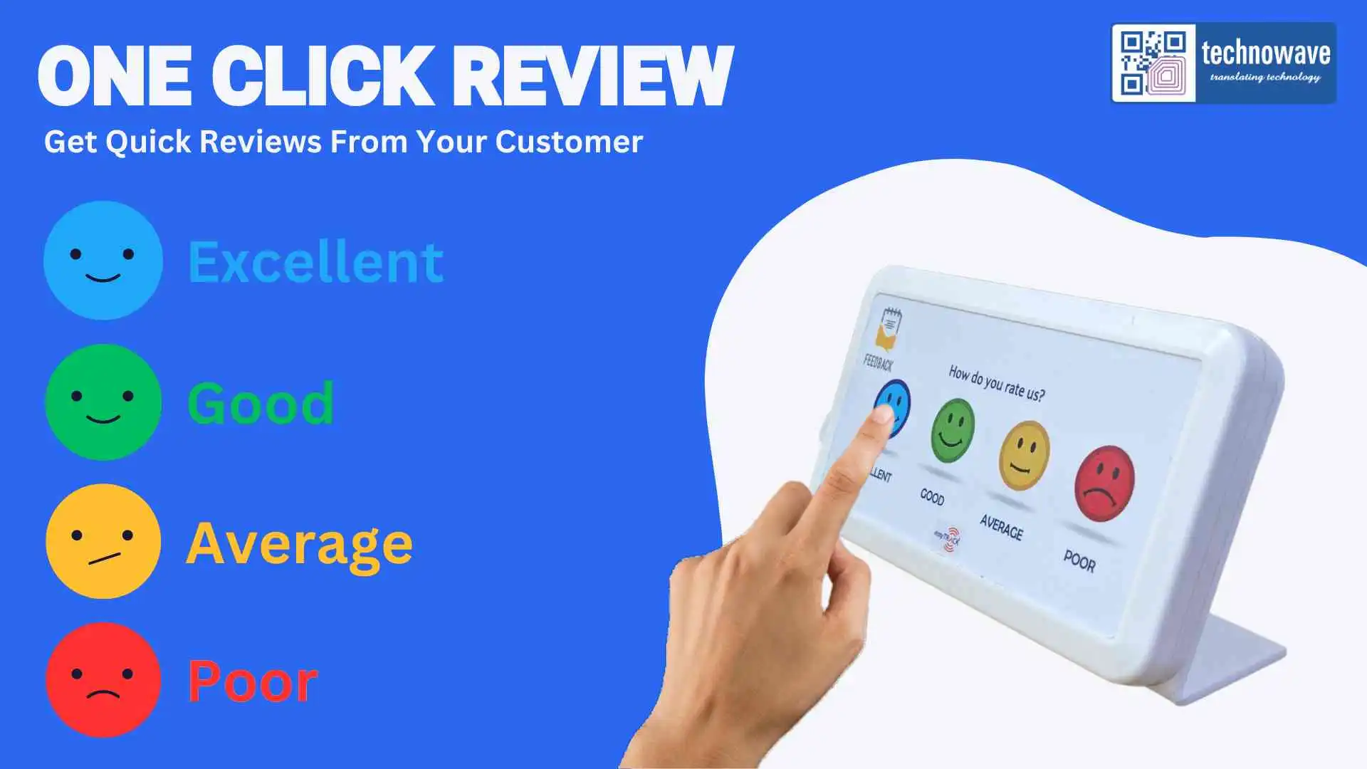 Feedback Smiley Devices by Technowavegroup.com for feedback management solution.