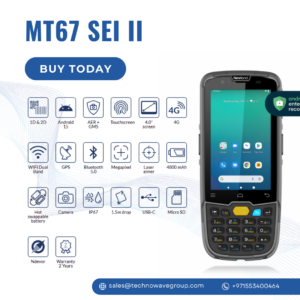 The Newland MT67 SEI 2 is a rugged Android mobile computer