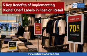 Image showing Digital Shelf Labels in Fashion Retail store