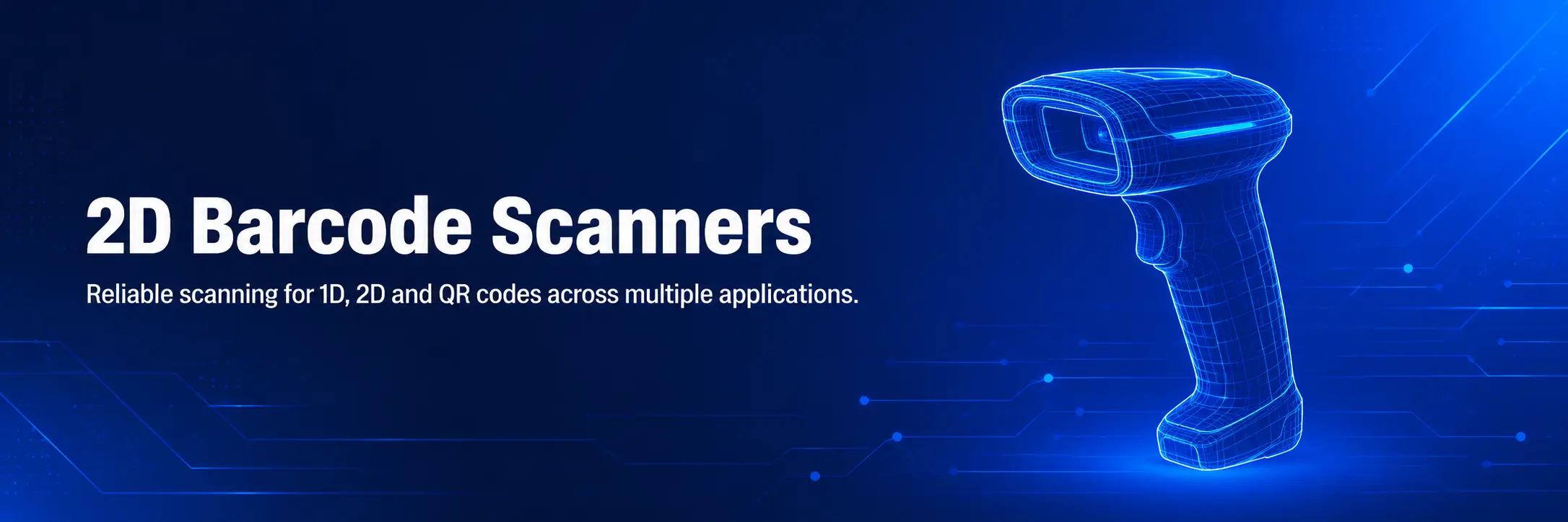 2D barcode scanners for reading QR codes, 1D barcodes and 2D codes in business operations