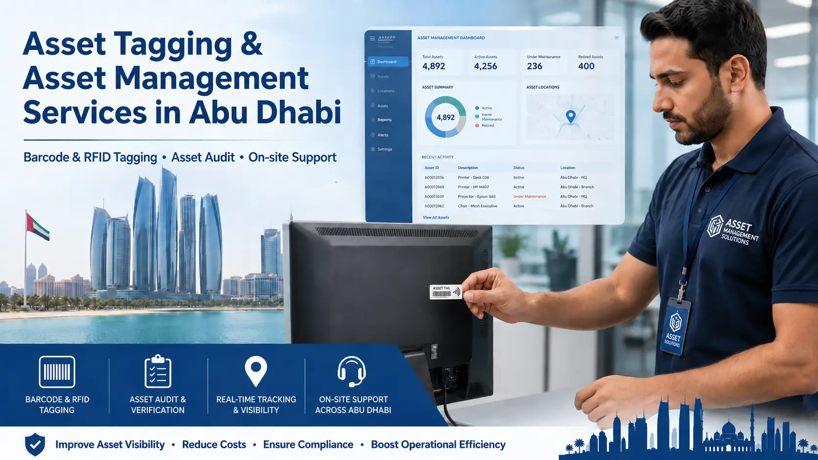 asset tagging and asset management services in abu dhabi