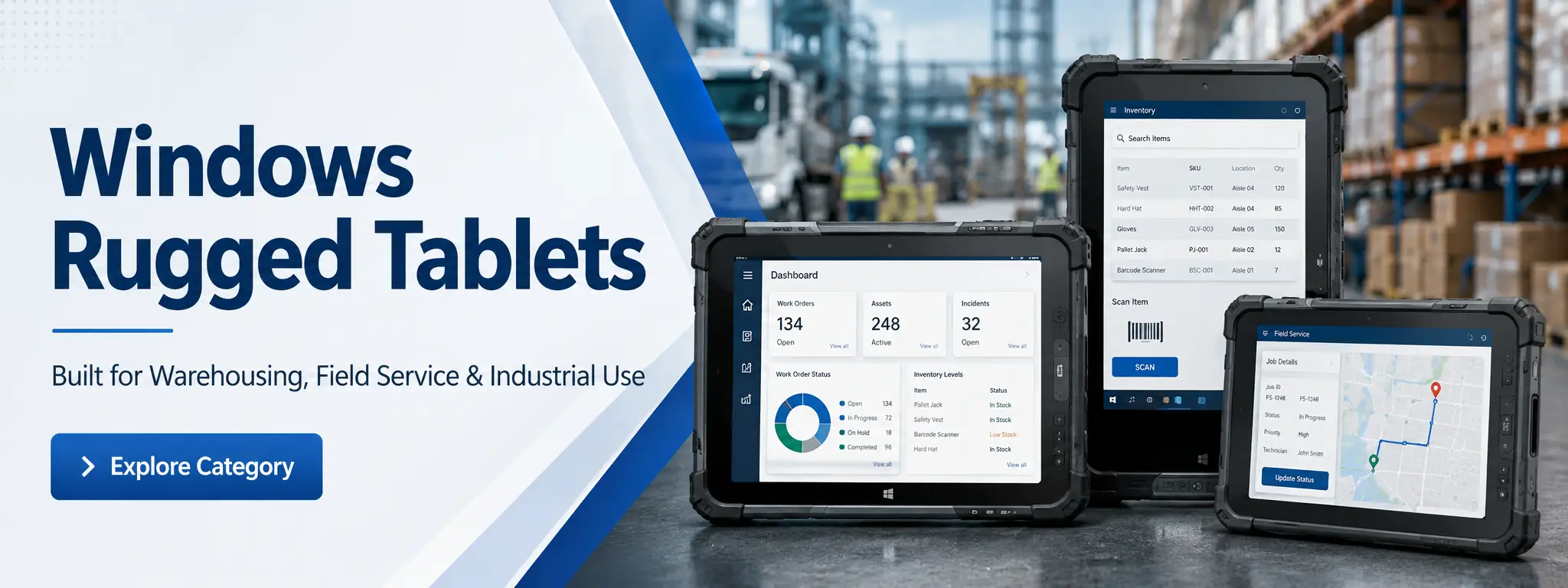 Windows Rugged tablets supplier