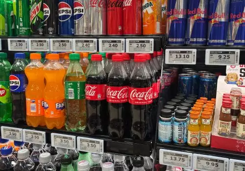 electronic shelf labels cold drinks