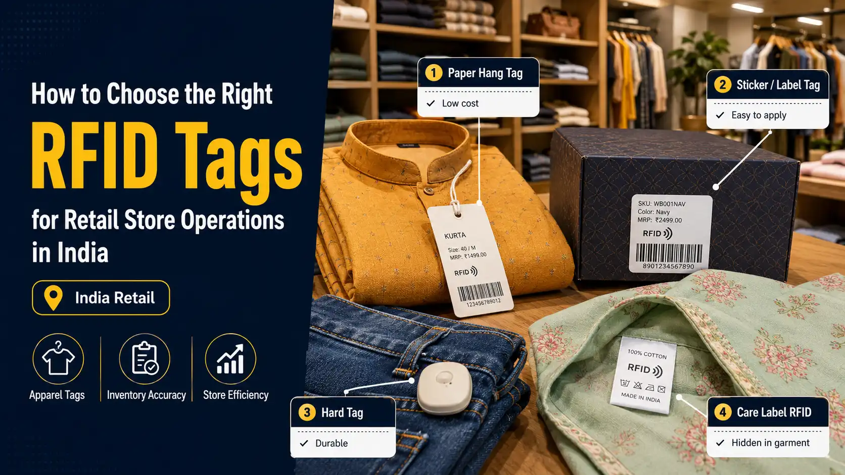 How to Choose the Right RFID Tags for Retail Store Operations in India