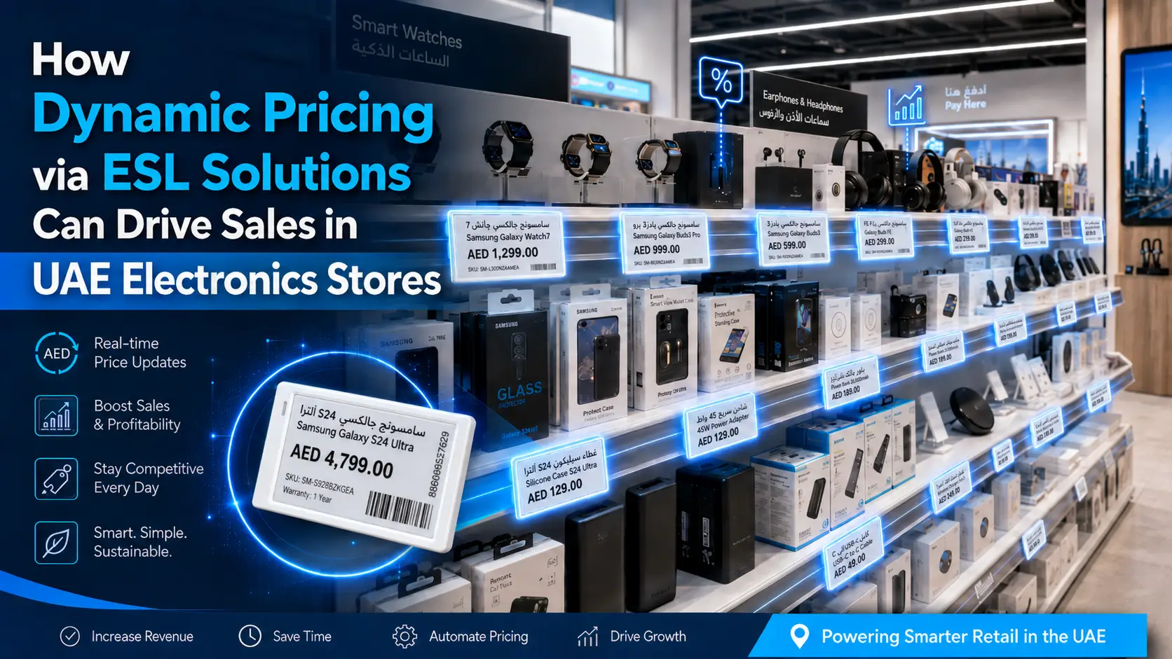 How Dynamic Pricing via ESL Solutions Can Drive Sales in UAE Electronics Stores