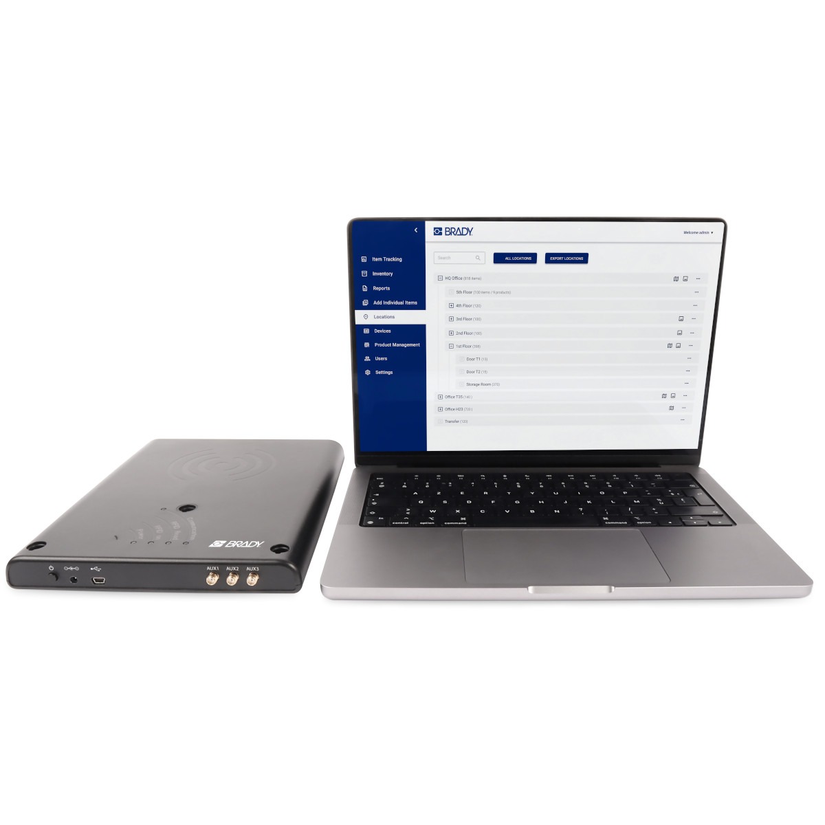 Nordic ID Brady Sampo S1 USB desktop UHF RFID reader – view 3